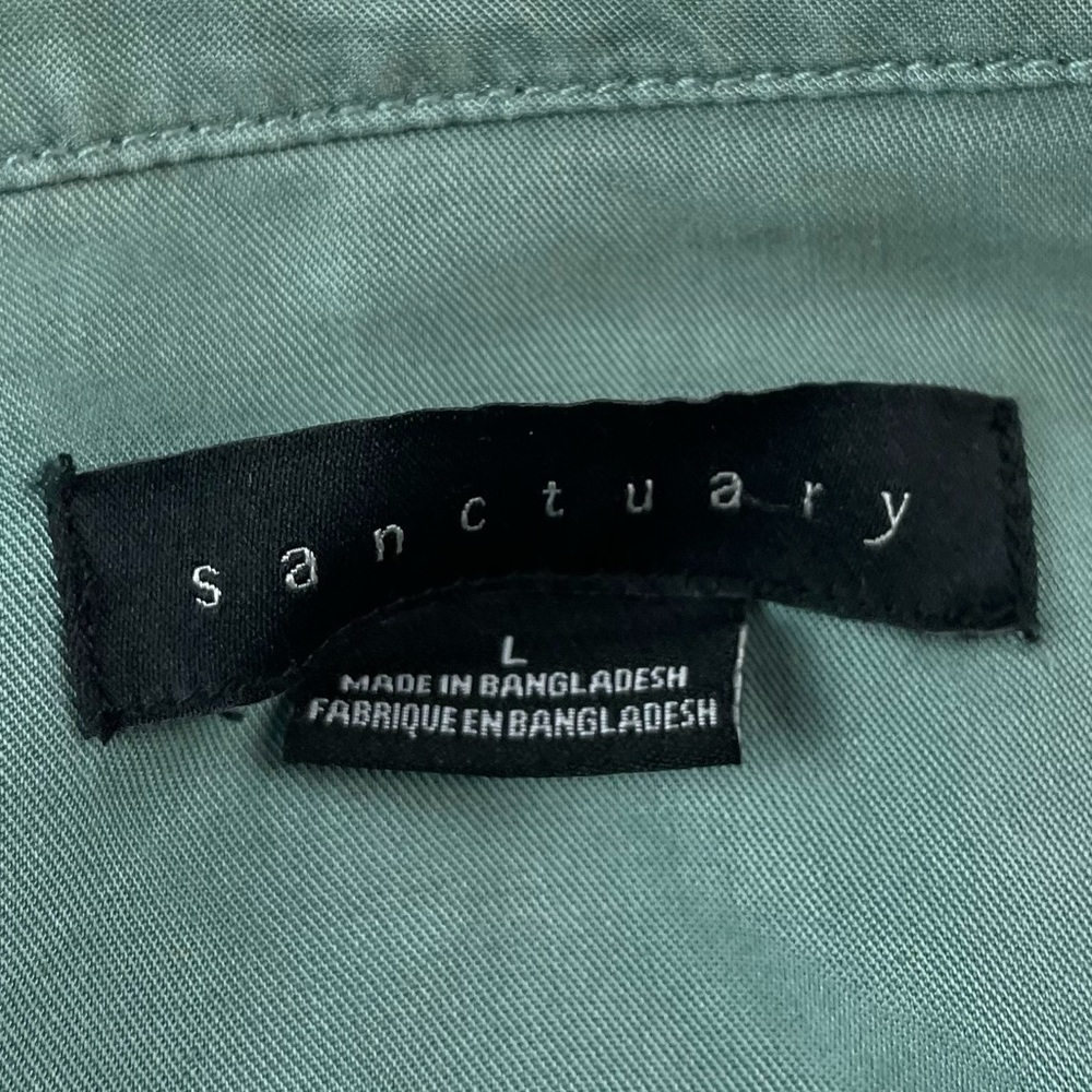 SANCTUARY • Green Trellis Safari Utility Jacket, L - Picture 14 of 16